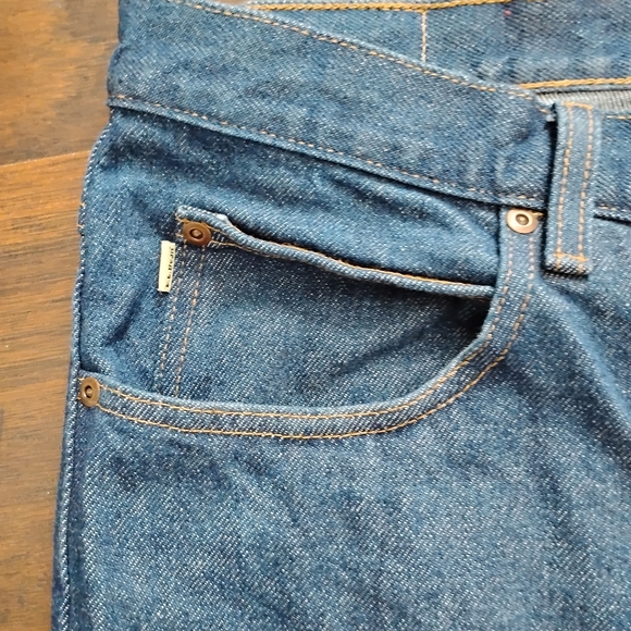 Men's LL Bean Classic Fit Cotton Medium Wash Jeans Size 44x29 EUC Straight Leg - Picture 5 of 13